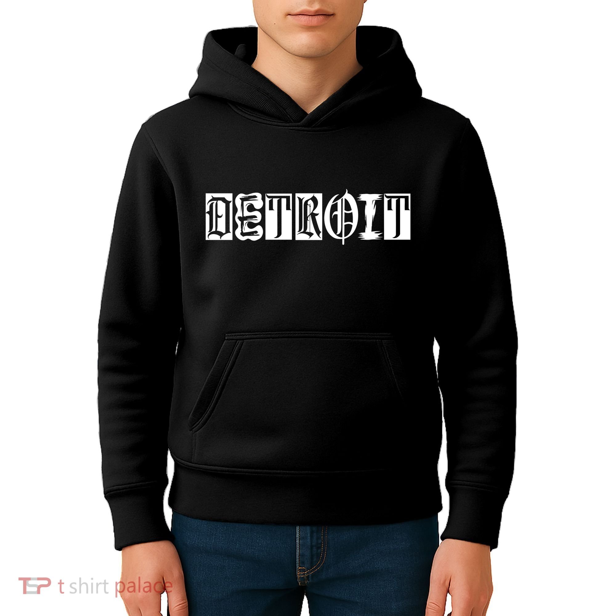 Awesome Detroit Style Font Logo Kids Hoodie