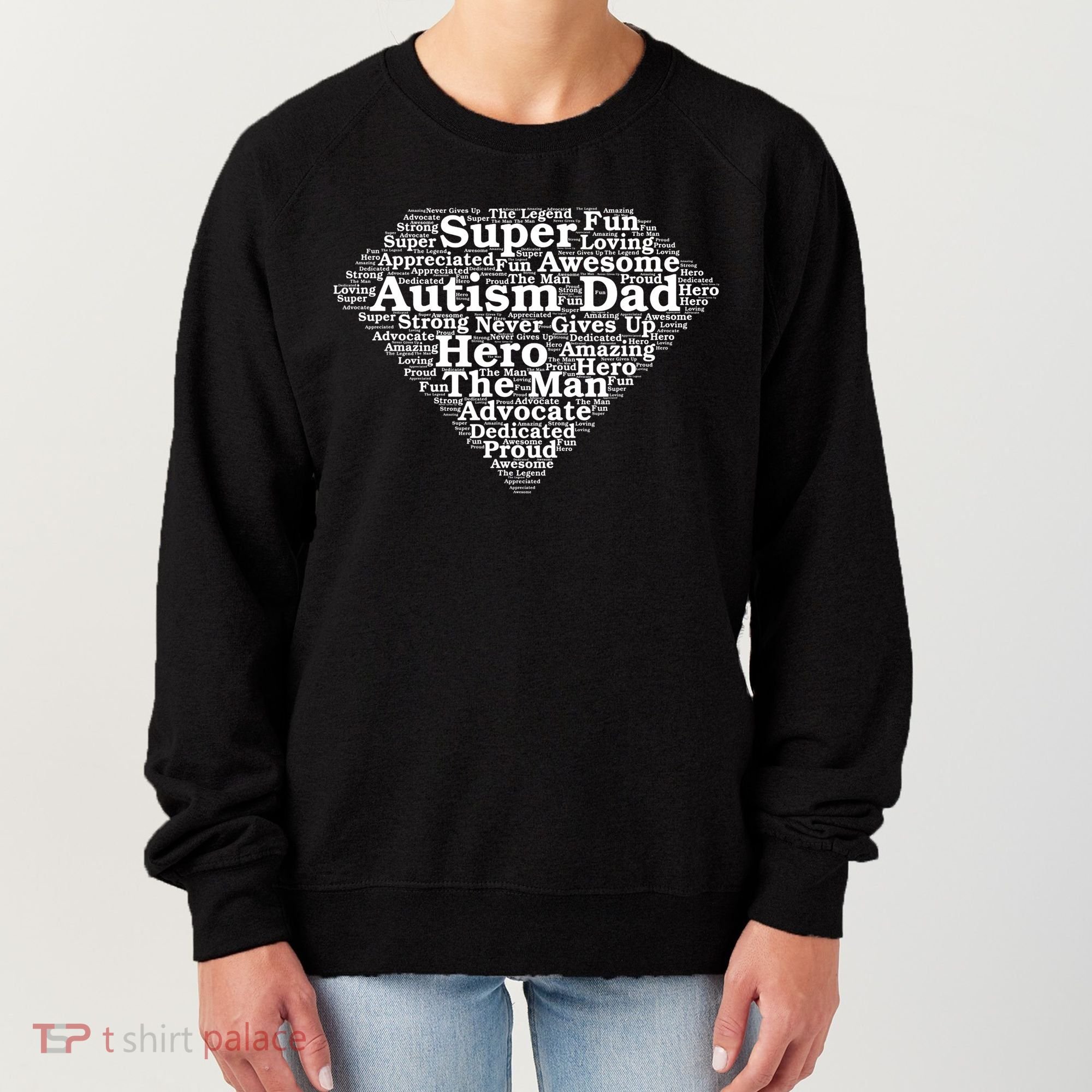 Autism Dad Superhero Fathers Day Women's Sweatshirt
