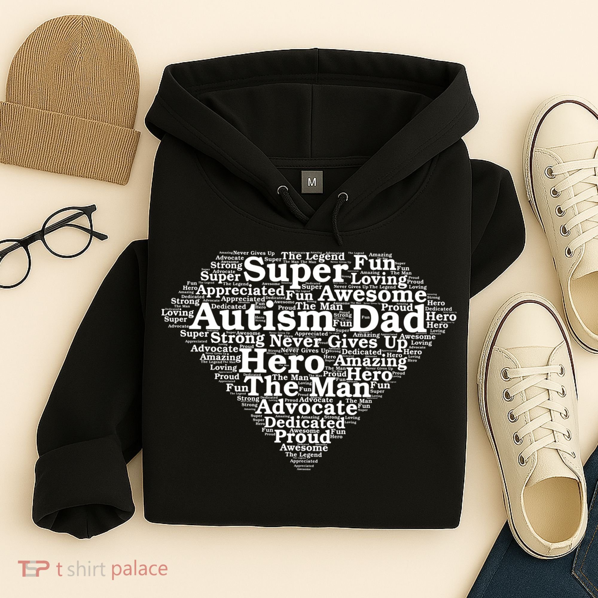 Autism Dad Superhero Fathers Day Hoodie