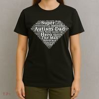 Autism Dad Superhero Fathers Day T-Shirt thumb 4