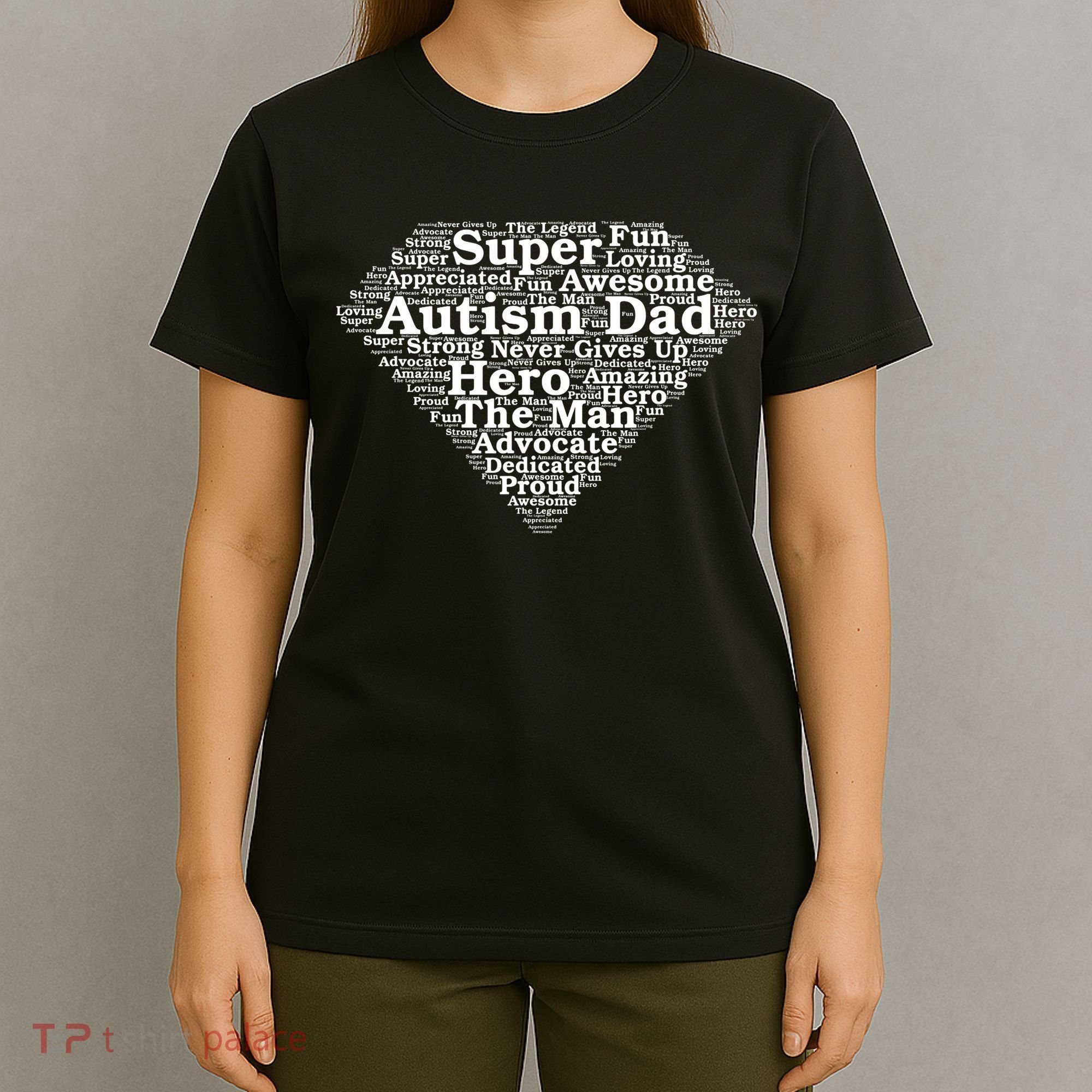 Autism Dad Superhero Fathers Day T-Shirt