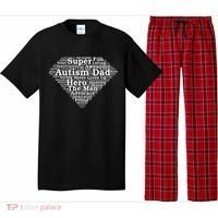 Autism Dad Superhero Fathers Day Pajama Set thumb 0