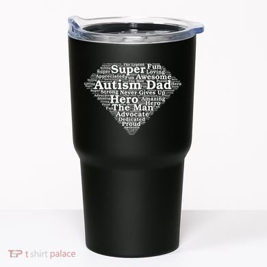 Autism Dad Superhero Fathers Day Tumbler