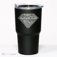 Autism Dad Superhero Fathers Day Tumbler thumb 0
