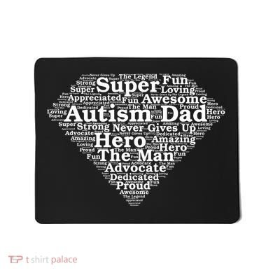 Autism Dad Superhero Fathers Day Mousepad