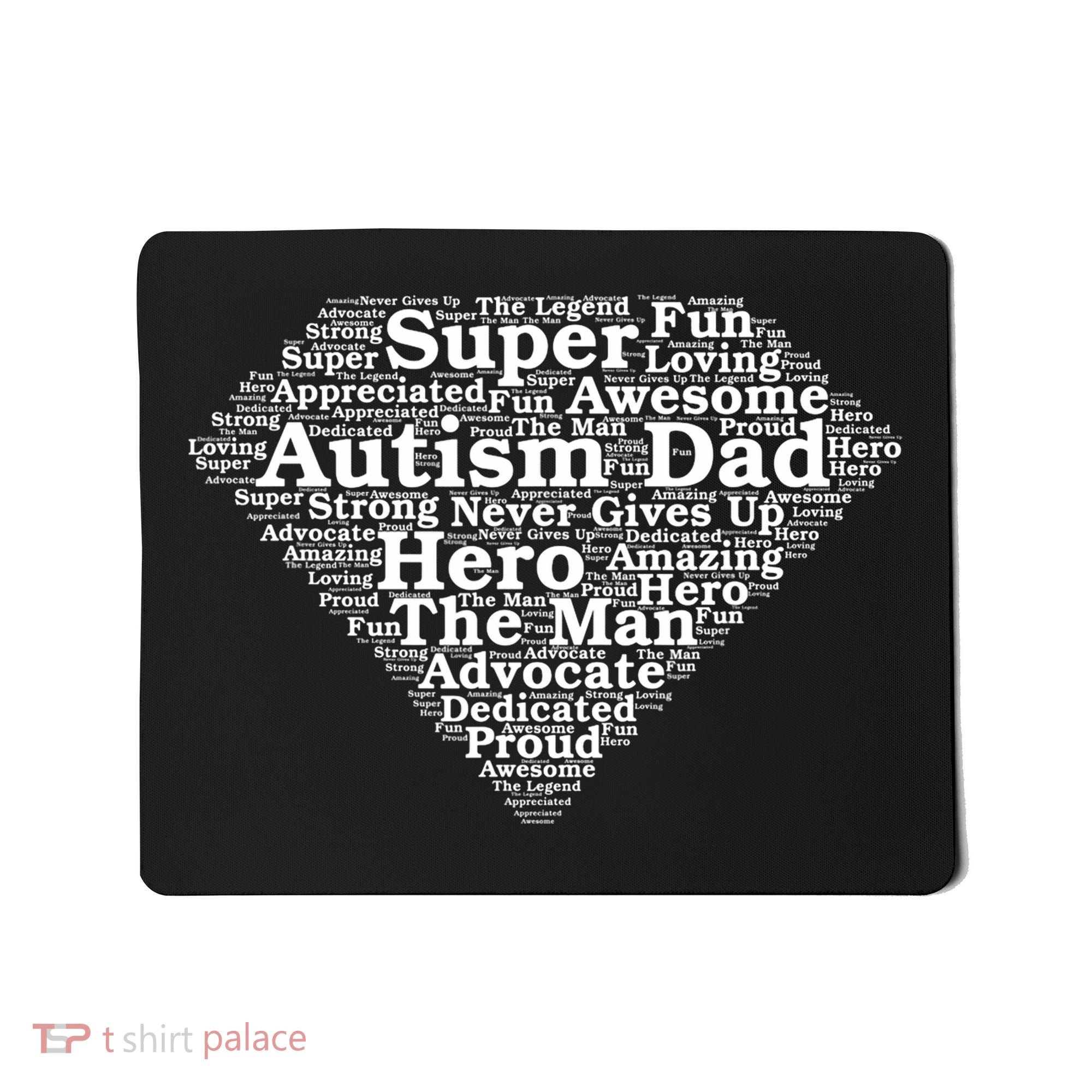 Autism Dad Superhero Fathers Day Mousepad
