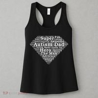 Autism Dad Superhero Fathers Day Women's Tank Top thumb 3