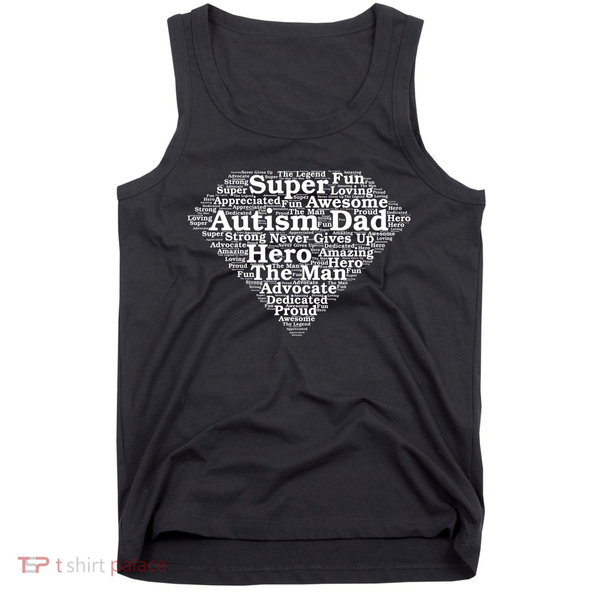 Autism Dad Superhero Fathers Day Tank Top