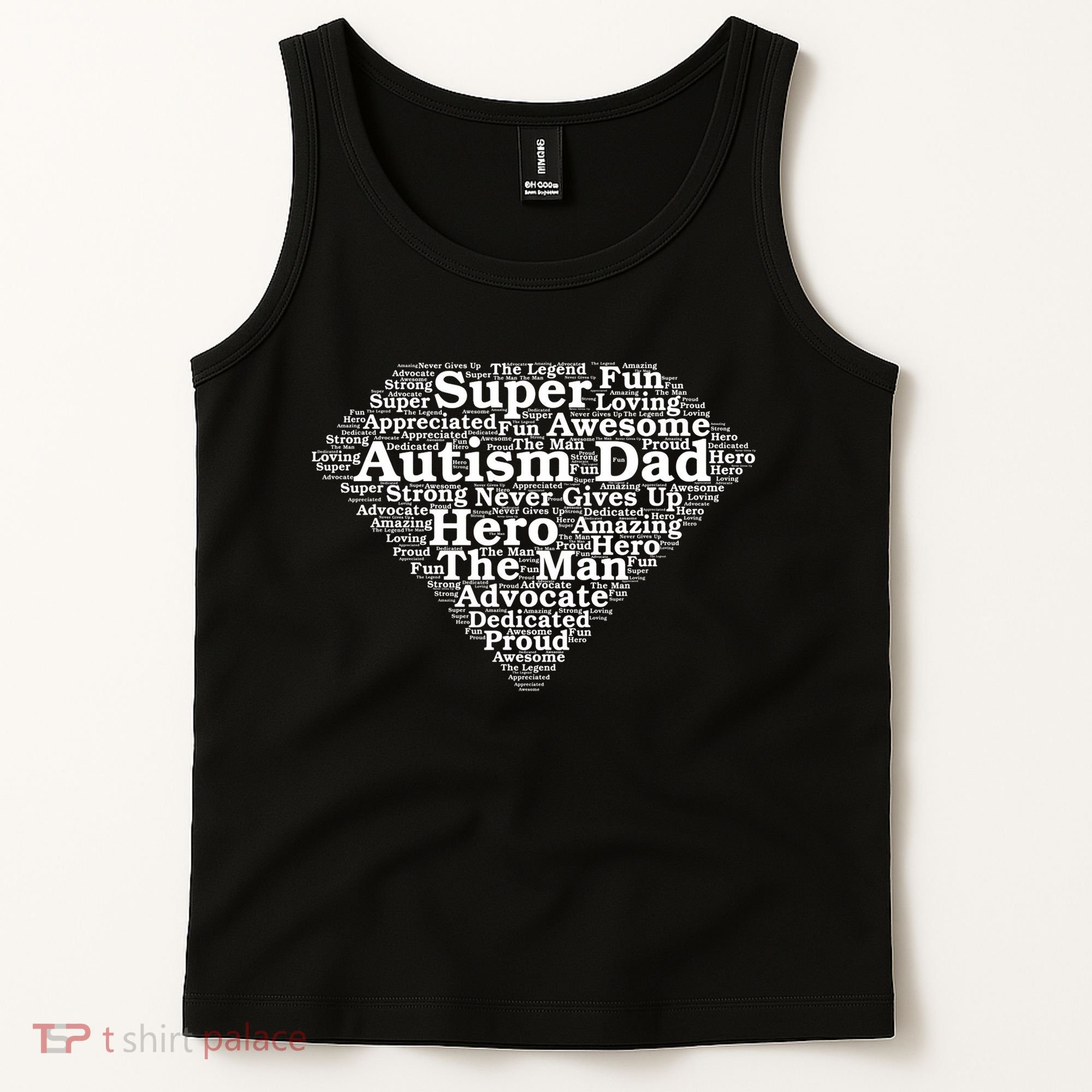 Autism Dad Superhero Fathers Day Tank Top