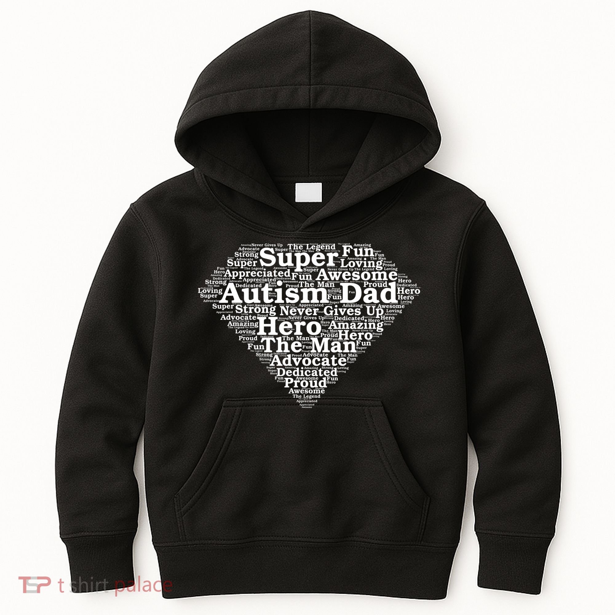 Autism Dad Superhero Fathers Day Kids Hoodie