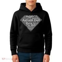 Autism Dad Superhero Fathers Day Kids Hoodie thumb 4
