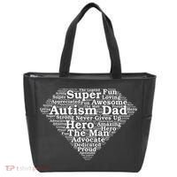 Autism Dad Superhero Fathers Day Tote Bag thumb 0