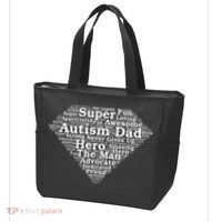 Autism Dad Superhero Fathers Day Tote Bag thumb 3
