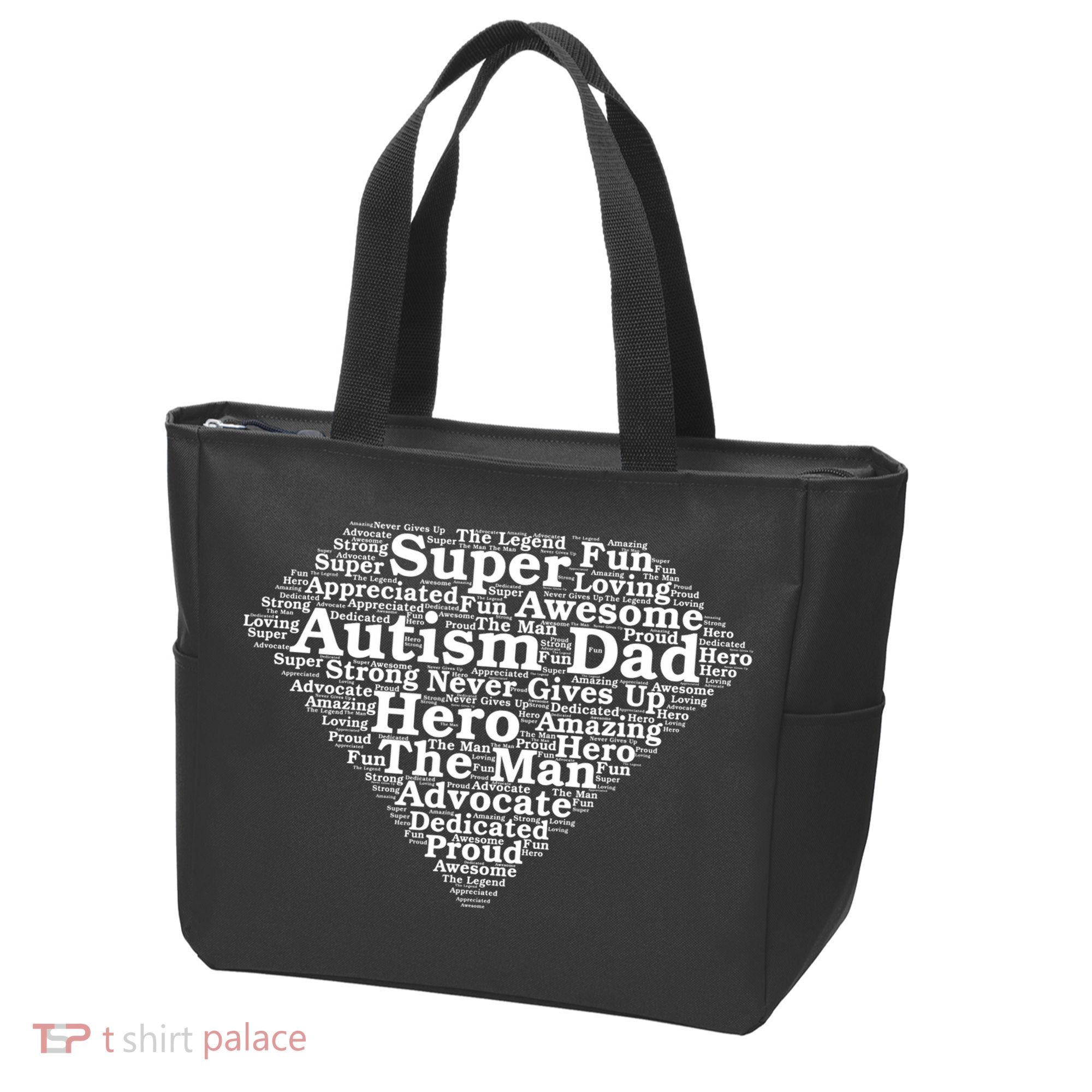 Autism Dad Superhero Fathers Day Tote Bag