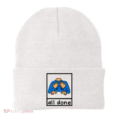 All Done Sign Language Beanie