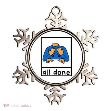 All Done Sign Language Ornament