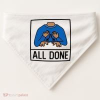 All Done Special Education Teacher Neurodiversity Autism USA-Made Doggie Bandana thumb 0