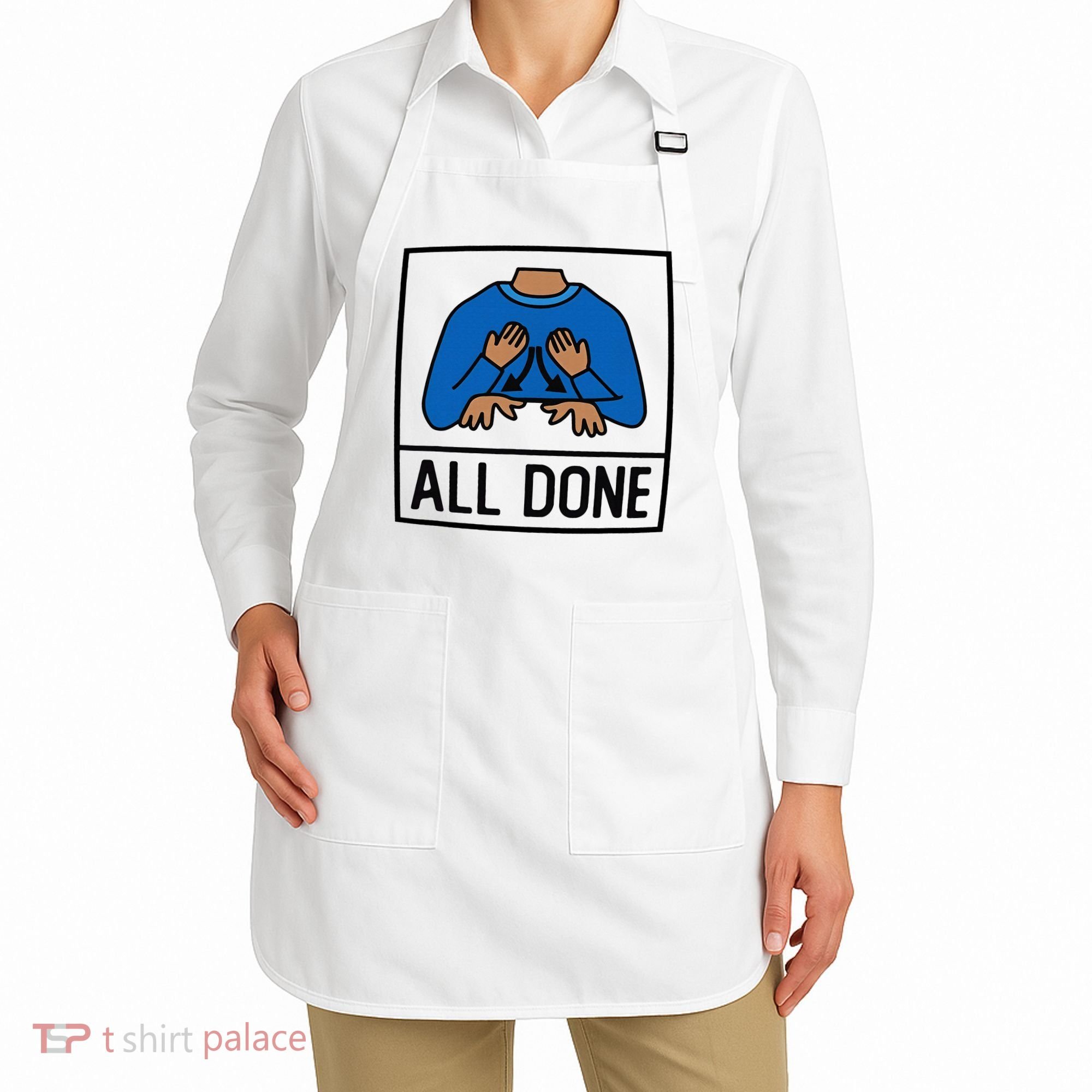 All Done Special Education Teacher Neurodiversity Autism Apron