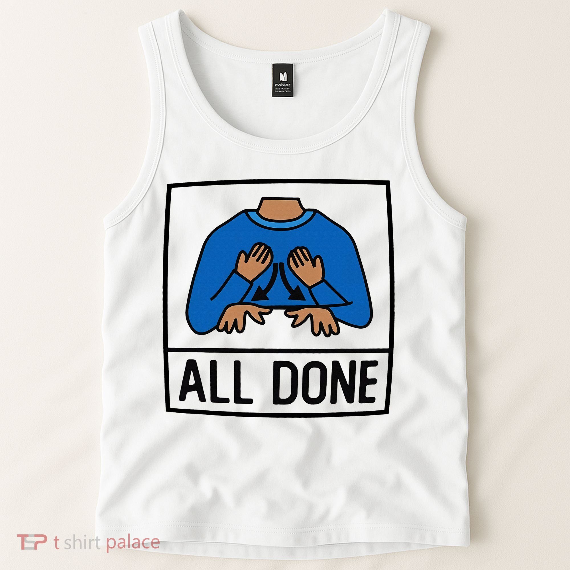 All Done Special Education Teacher Neurodiversity Autism Tank Top