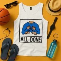 All Done Special Education Teacher Neurodiversity Autism Tank Top thumb 4