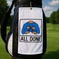 All Done Special Education Teacher Neurodiversity Autism Golf Towel thumb 2