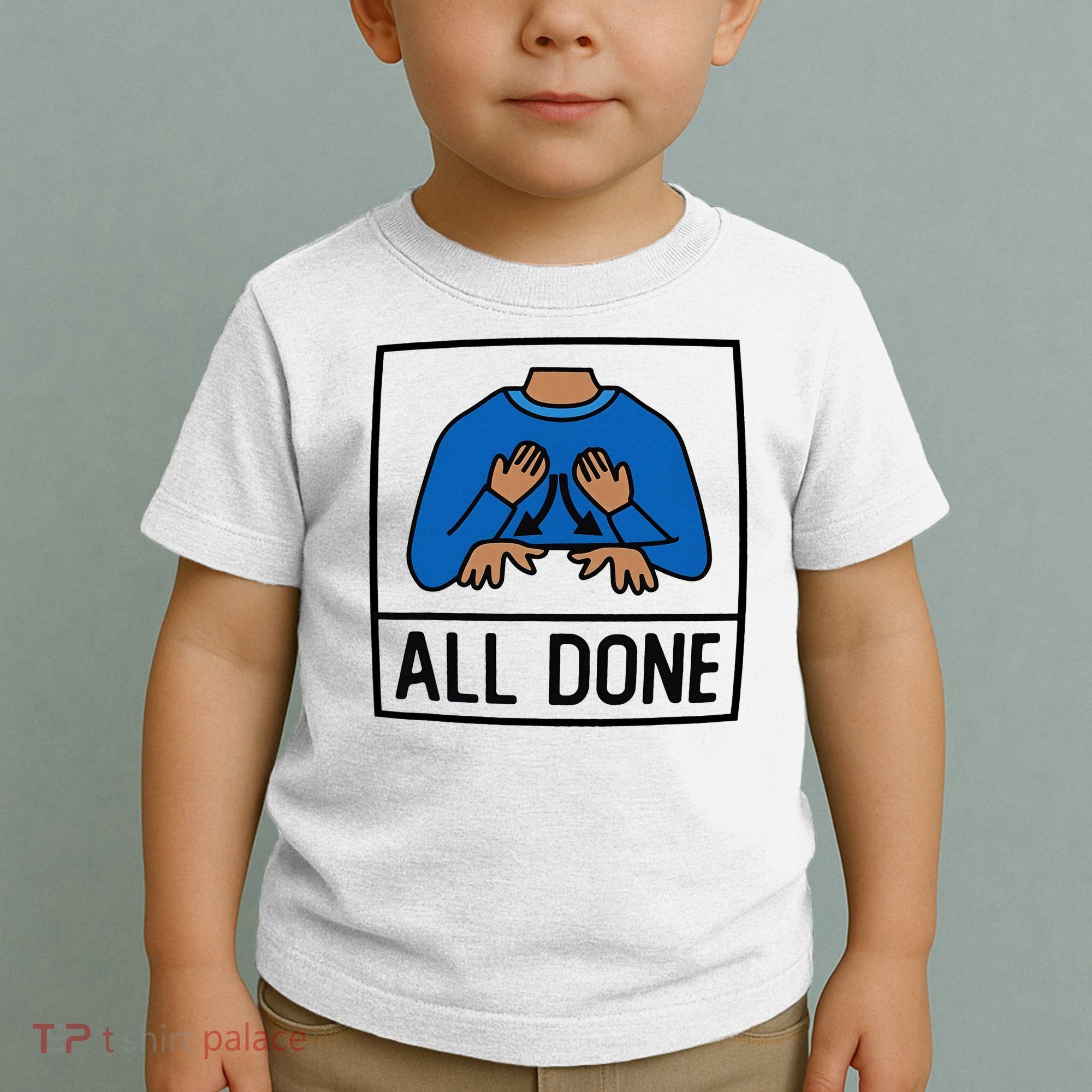 All Done Special Education Teacher Neurodiversity Autism Toddler T-Shirt
