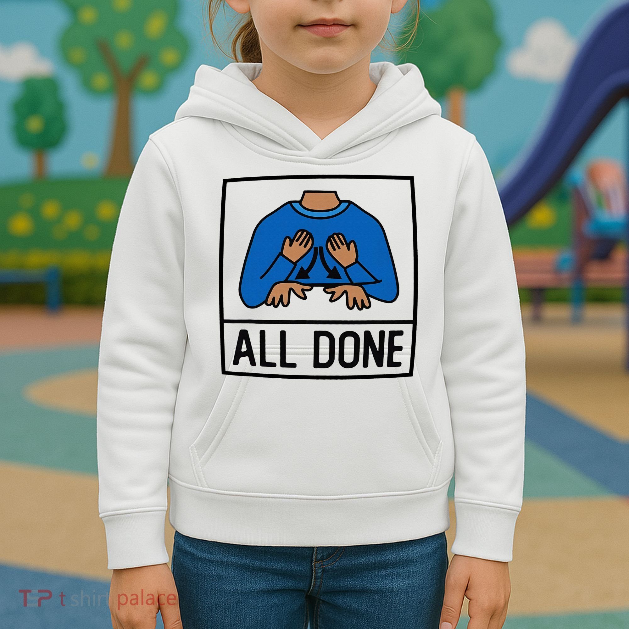 All Done Special Education Teacher Neurodiversity Autism Kids Hoodie
