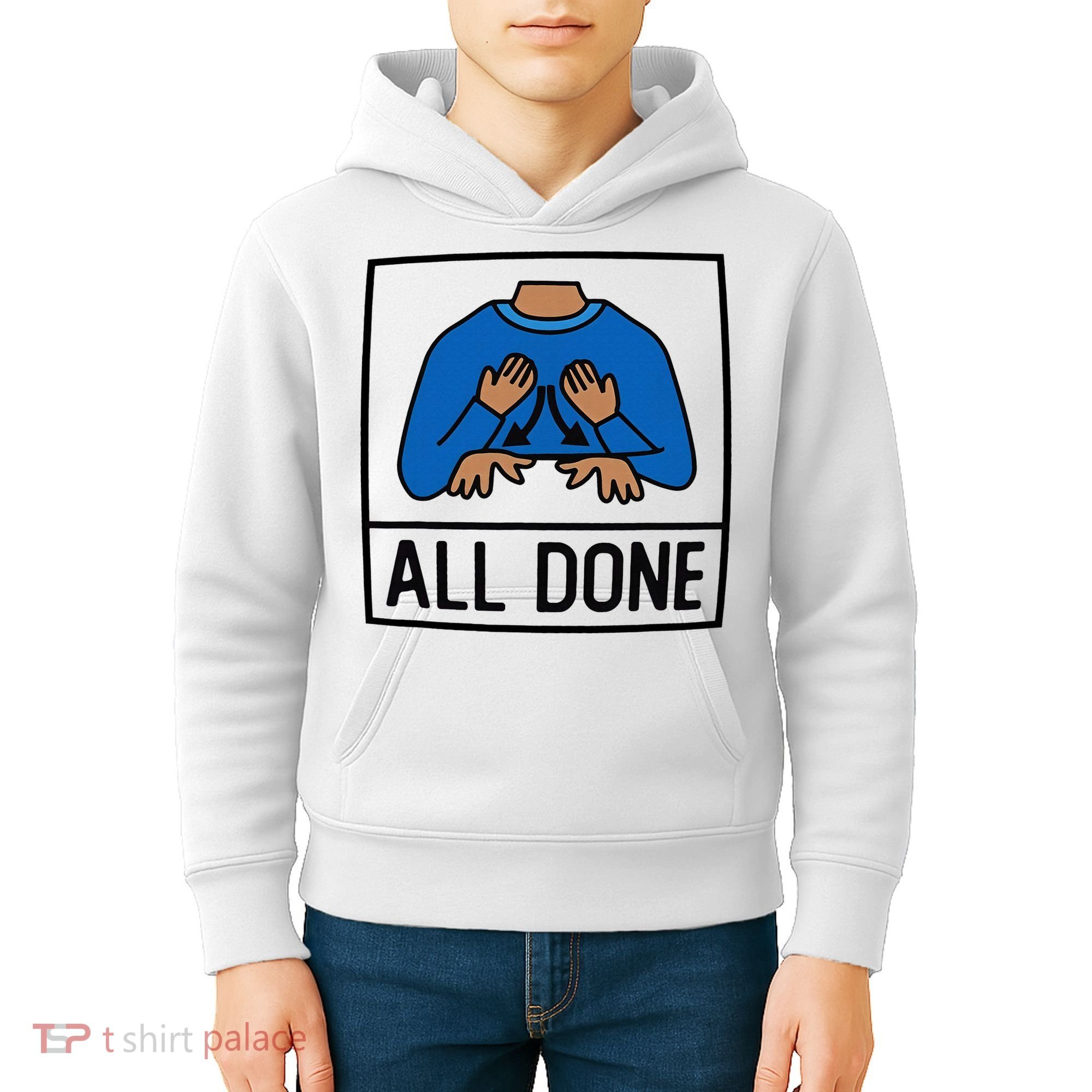 All Done Special Education Teacher Neurodiversity Autism Kids Hoodie