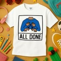 All Done Special Education Teacher Neurodiversity Autism Kids T-Shirt thumb 3