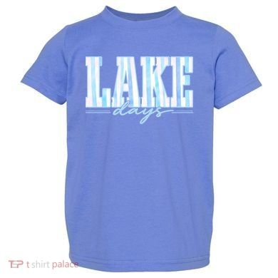 Ake Days Striped Summer Preppy Cottage Coastal Toddler T-Shirt