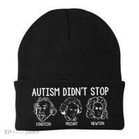 Autism Didn't Stop Einstein Mozart Newton Autism Awareness Beanie thumb 0