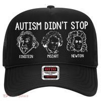 Autism Didn't Stop Einstein Mozart Newton Autism Awareness Hat thumb 0