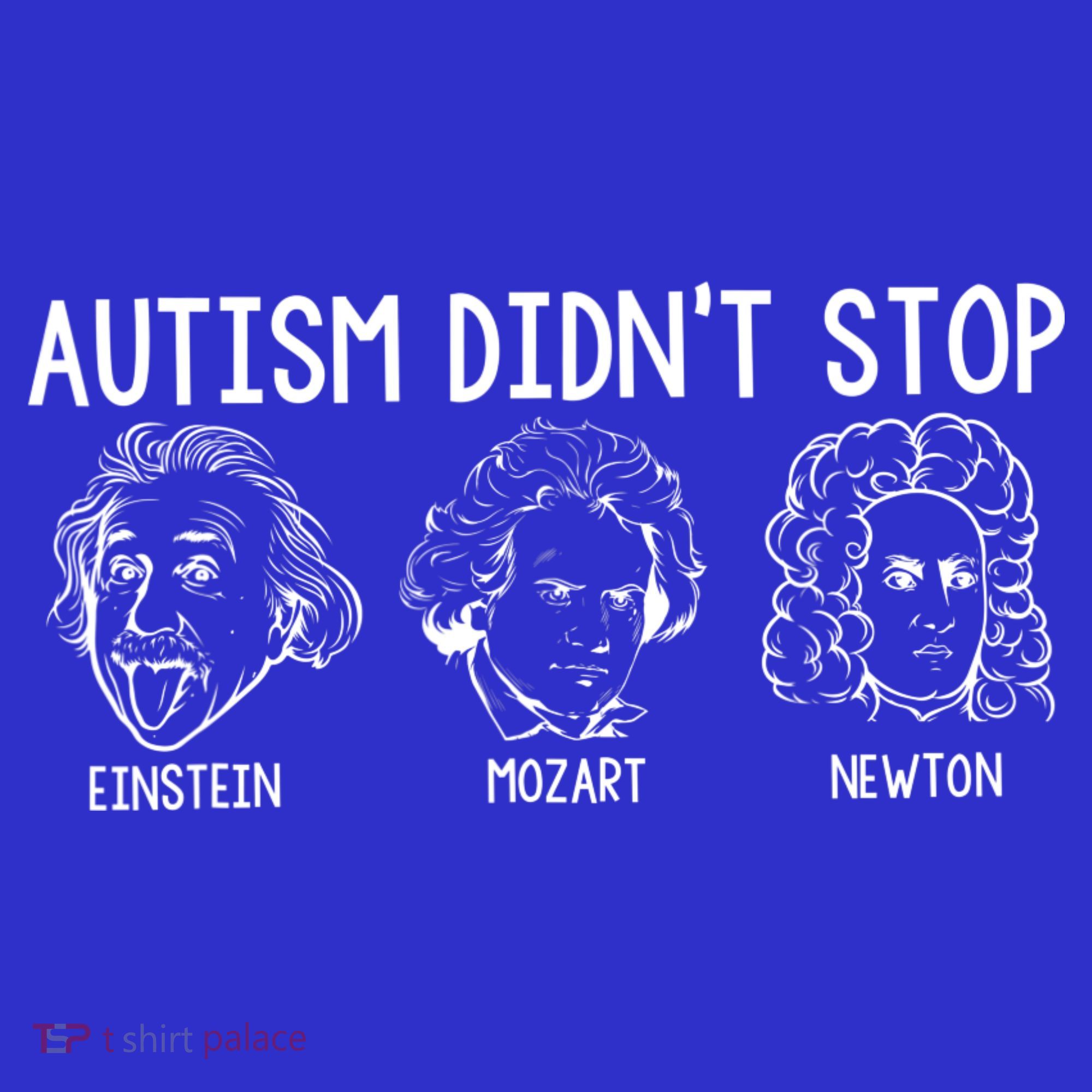 Autism Didn't Stop Einstein Mozart Newton Autism Awareness Women's Tank Top