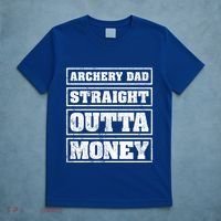 Archery Dad Straight Outta Money Funny Archery Father's Day Gift T-Shirt thumb 5