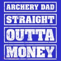 Archery Dad Straight Outta Money Funny Archery Father's Day Gift Polo thumb 2