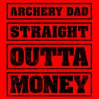 Archery Dad Straight Outta Money Funny Archery Father's Day Gift Santa Hat thumb 1