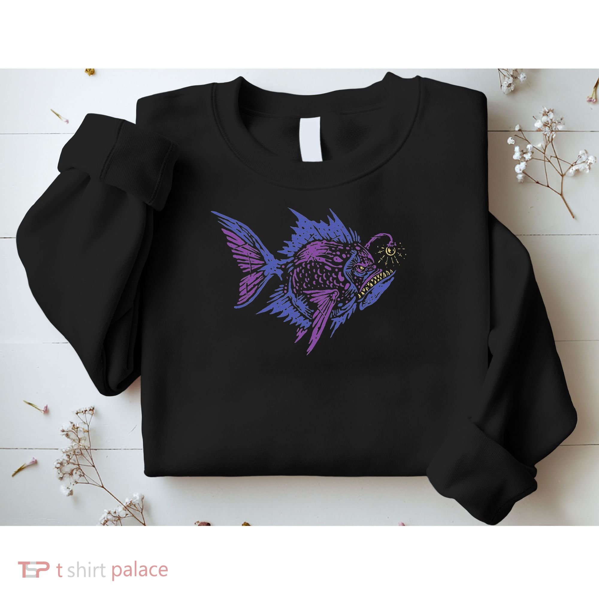 Anglerfish Deep Sea Creatures Sea Monster Angler Fish Sweatshirt