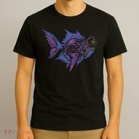 Anglerfish Deep Sea Creatures Sea Monster Angler Fish T-Shirt thumb 3