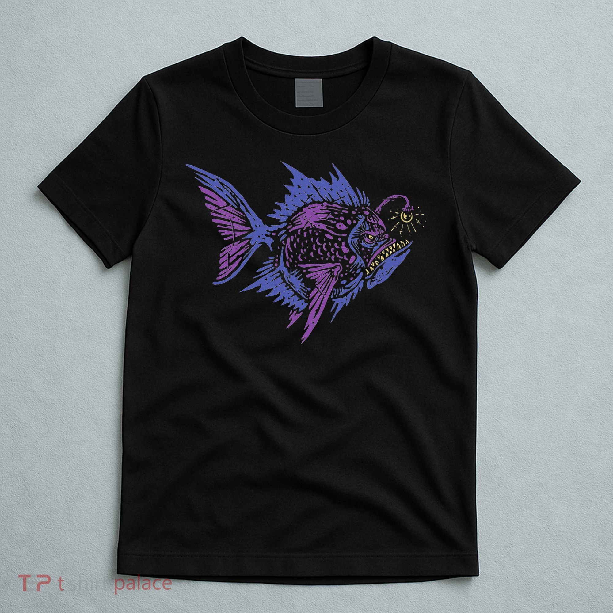 Anglerfish Deep Sea Creatures Sea Monster Angler Fish T-Shirt