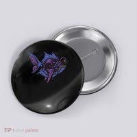 Anglerfish Deep Sea Creatures Sea Monster Angler Fish Button thumb 0