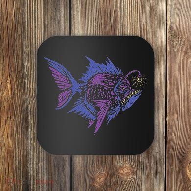 Anglerfish Deep Sea Creatures Sea Monster Angler Fish Coaster