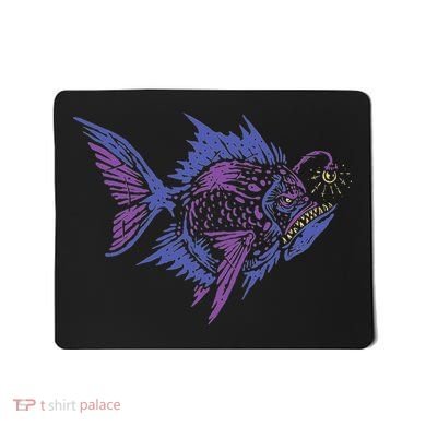 Anglerfish Deep Sea Creatures Sea Monster Angler Fish Mousepad