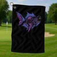 Anglerfish Deep Sea Creatures Sea Monster Angler Fish Golf Towel thumb 1