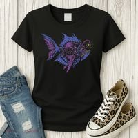 Anglerfish Deep Sea Creatures Sea Monster Angler Fish Women's T-Shirt thumb 3