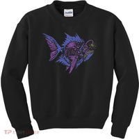 Anglerfish Deep Sea Creatures Sea Monster Angler Fish Kids Sweatshirt thumb 0