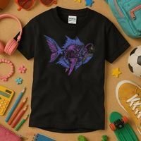 Anglerfish Deep Sea Creatures Sea Monster Angler Fish Kids T-Shirt thumb 3