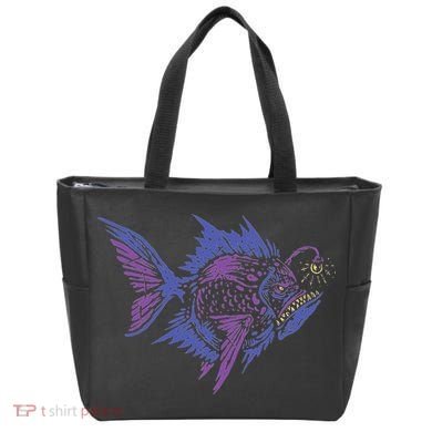 Anglerfish Deep Sea Creatures Sea Monster Angler Fish Tote Bag