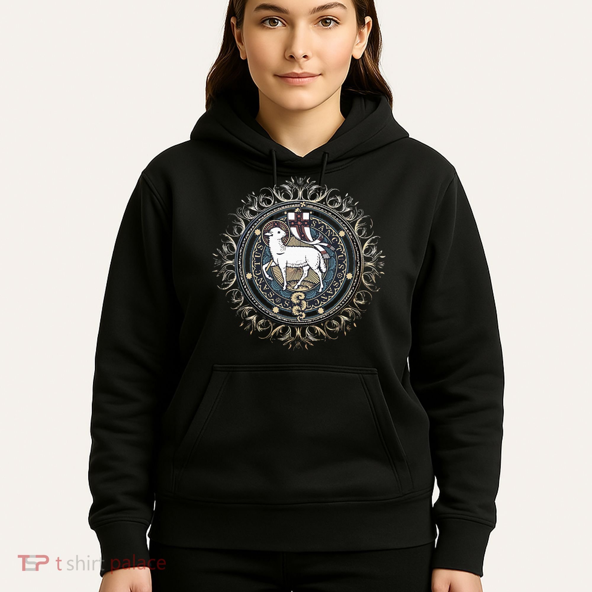 Agnus Dei Sanctus Traditional Latin Mass Catholic Hoodie