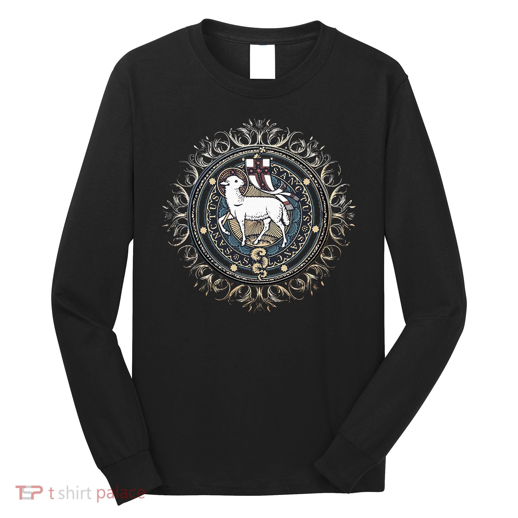 Agnus Dei Sanctus Traditional Latin Mass Catholic Long Sleeve Shirt