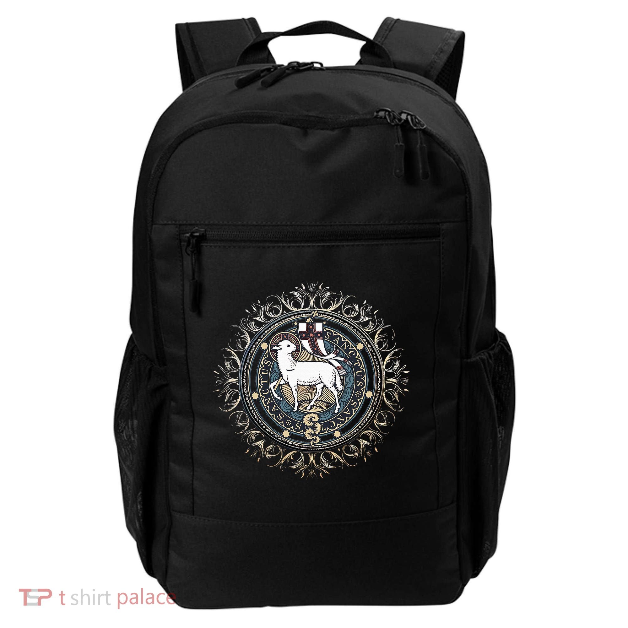 Agnus Dei Sanctus Traditional Latin Mass Catholic Backpack